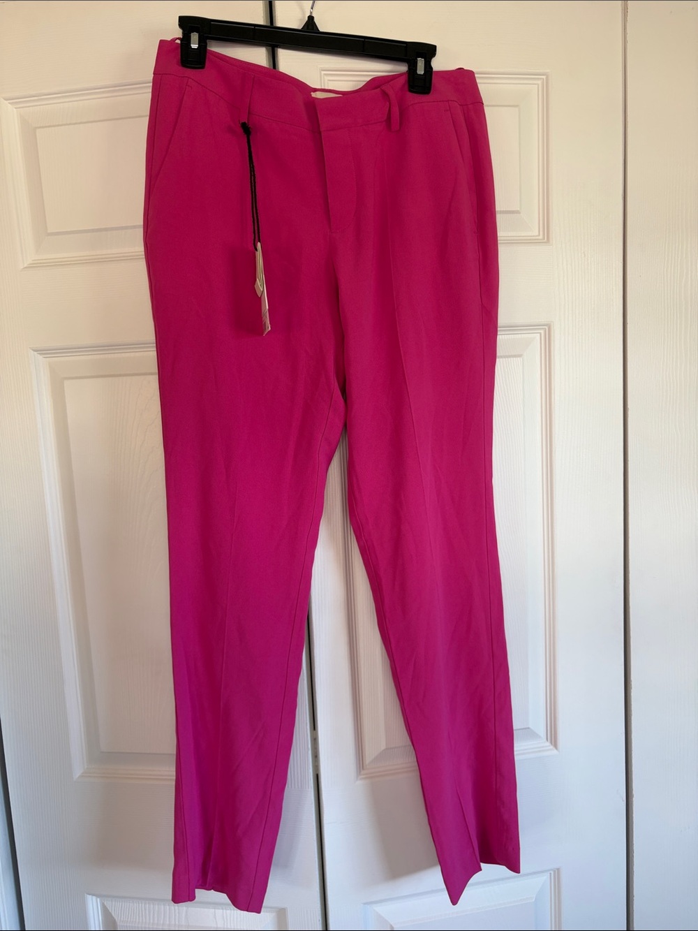 Zadig Voltaire Bubblegum Pink Fuschia Crepe Pants Trousers Slacks 40, US 8 NWT